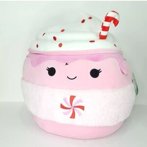Squishmallows Pink and White Cupcake Plush